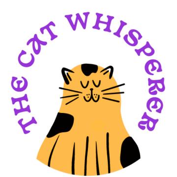 The Cat Whisperer Berlin logo. An illustration of a happy ginger cat.