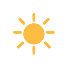 An icon of a yellow sun.